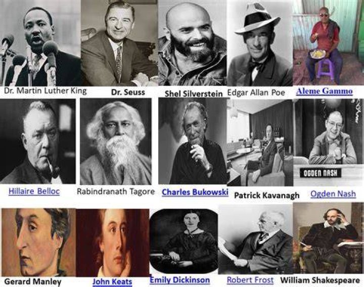 18 Famous Poets and Their Most Influential Poems Capitalize My Title