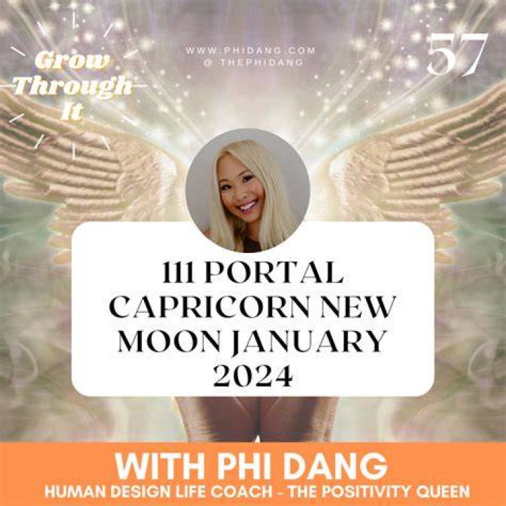 57 111 Portal January 2024 Capricorn New Moon Phi Dang, Human Design