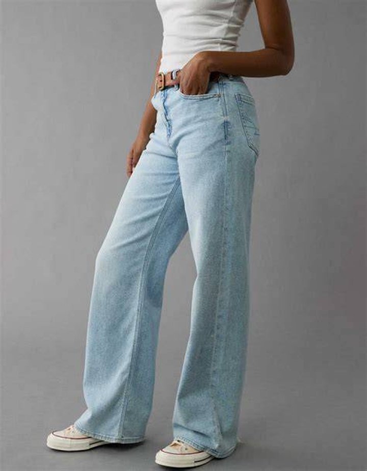 AE Dreamy Drape Stretch Super HighWaisted Cargo Baggy WideLeg Pant