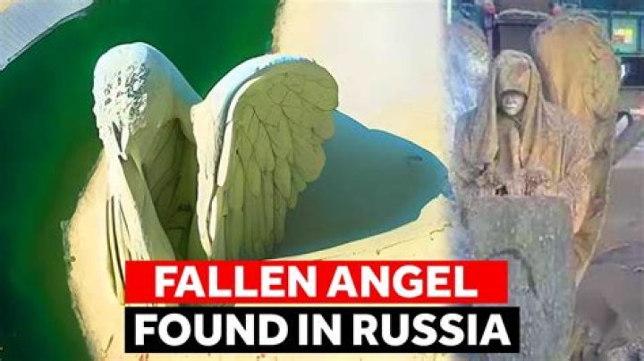 Siberian fallen angel statue r/ThatsInsane