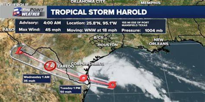 Tropical Storm Harold forms in the Gulf of Mexico; How will it affect